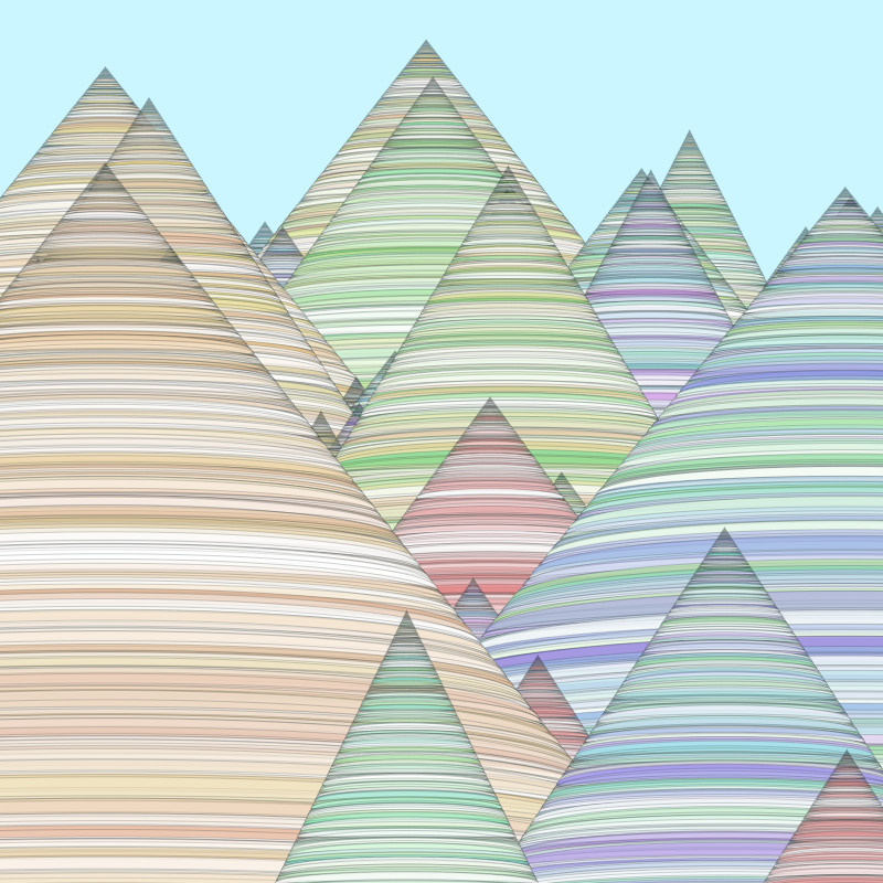 Colored mountains #5