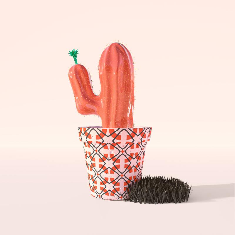 3D Crypto Cacti #27