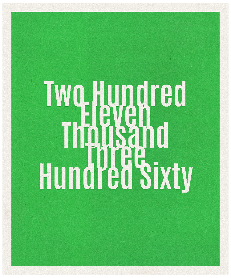 Count #211360