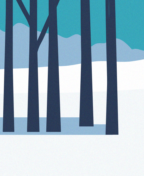 Minimal Snow Landscape #59