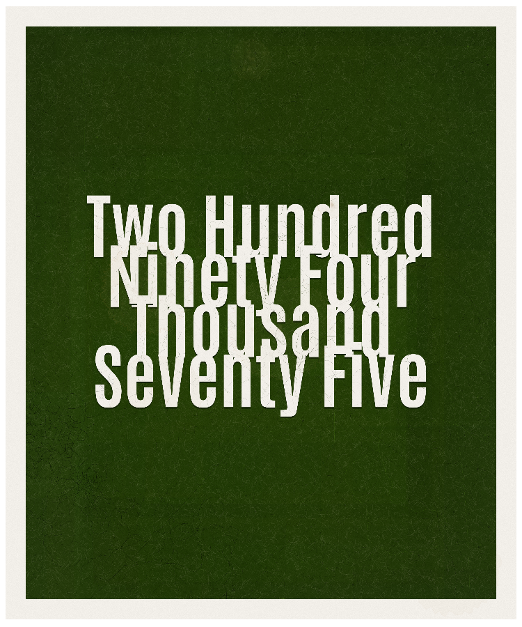 Count #294075