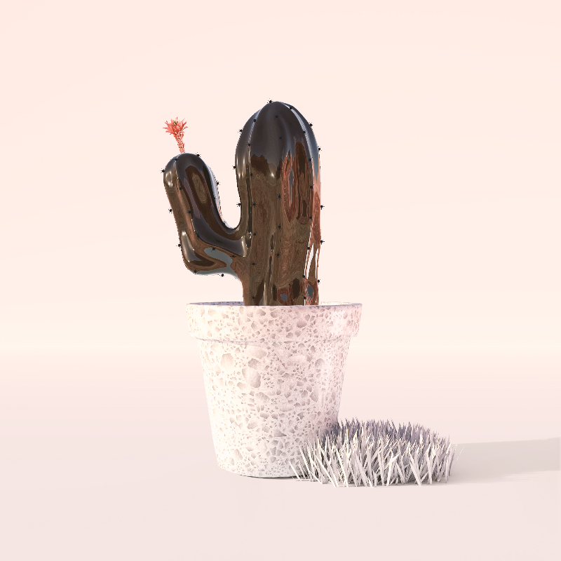 3D Crypto Cacti #49