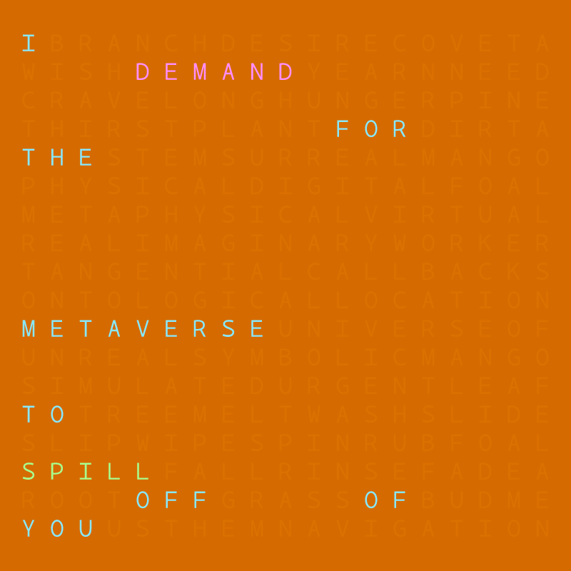 I wish for the metaverse ... #1