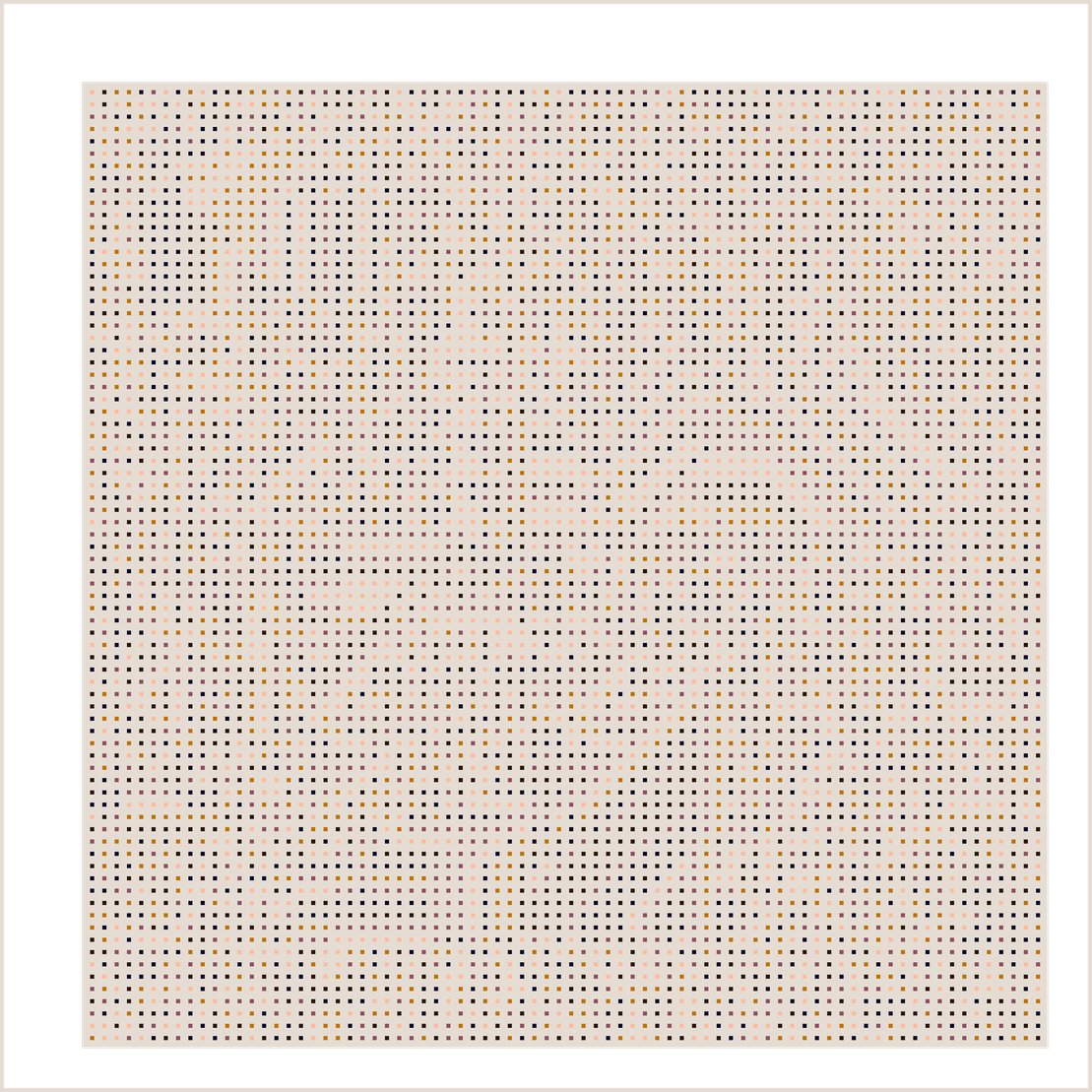 Beige Orbital Pixels #6