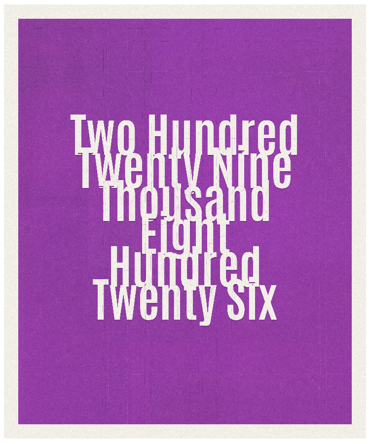 Count #229826