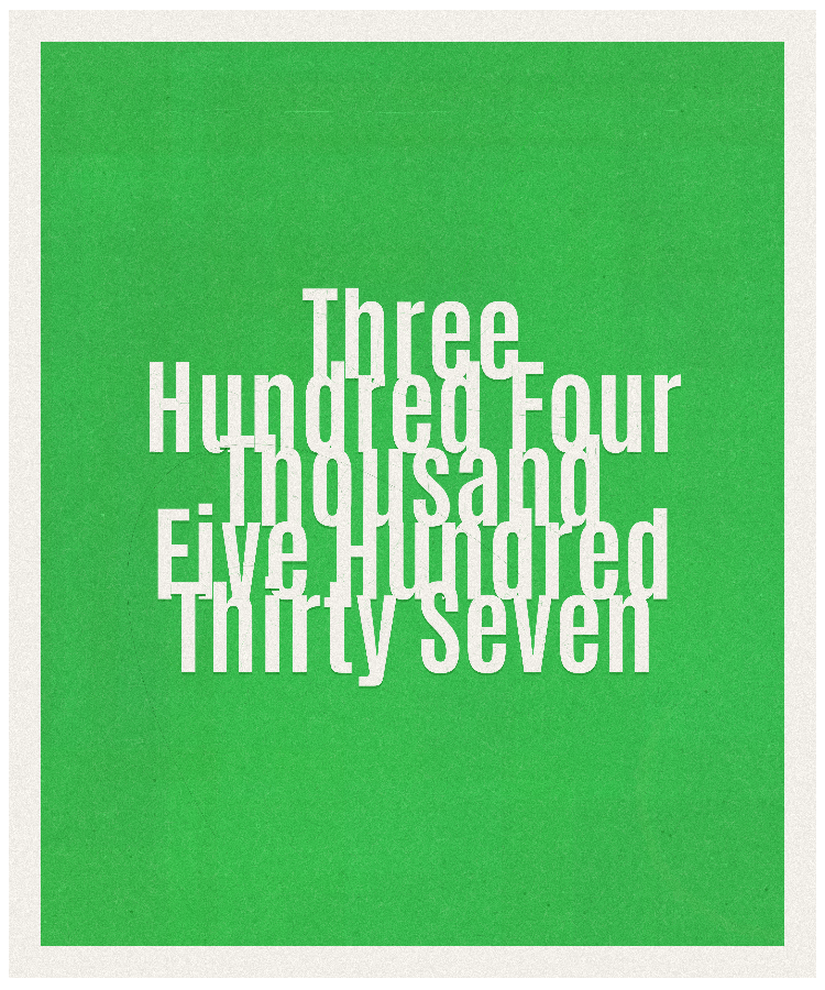 Count #304537