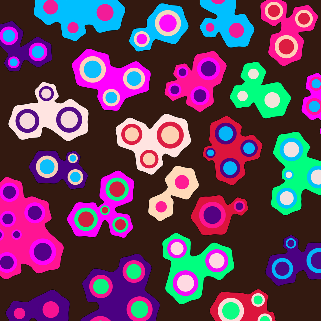 Geometric colorful shapes (Free edition) #132