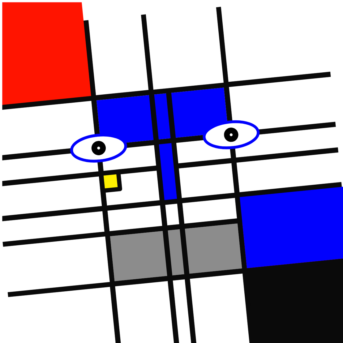 Mondrian Faces #8