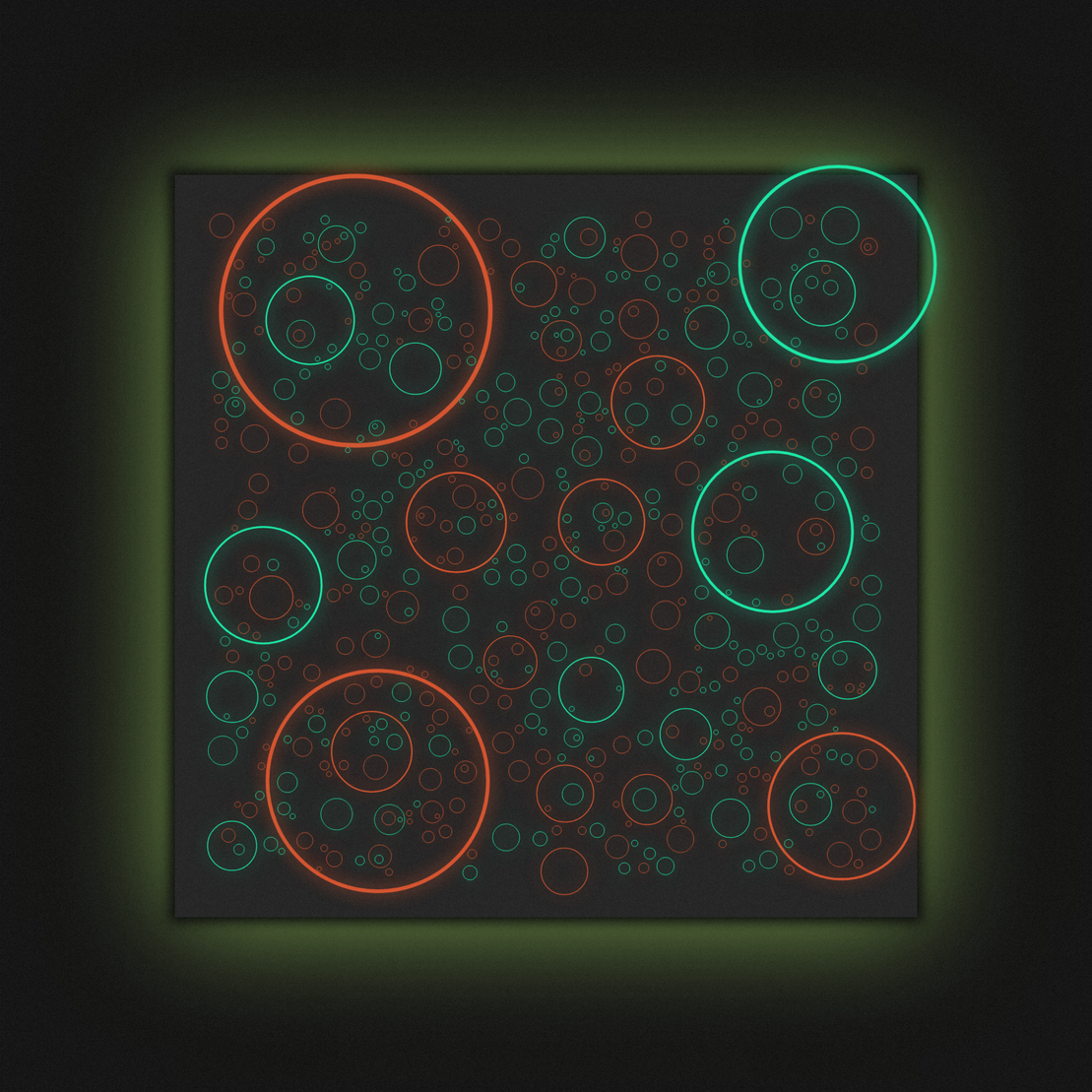 Nevercolliding Circles #1