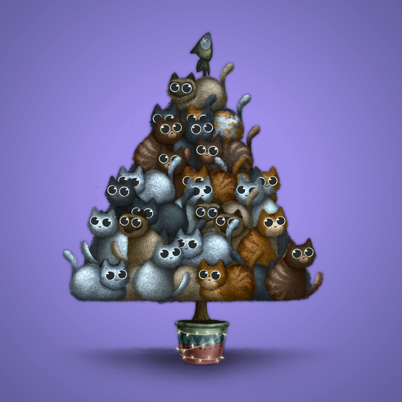 Fluffy Christmas Tree #8