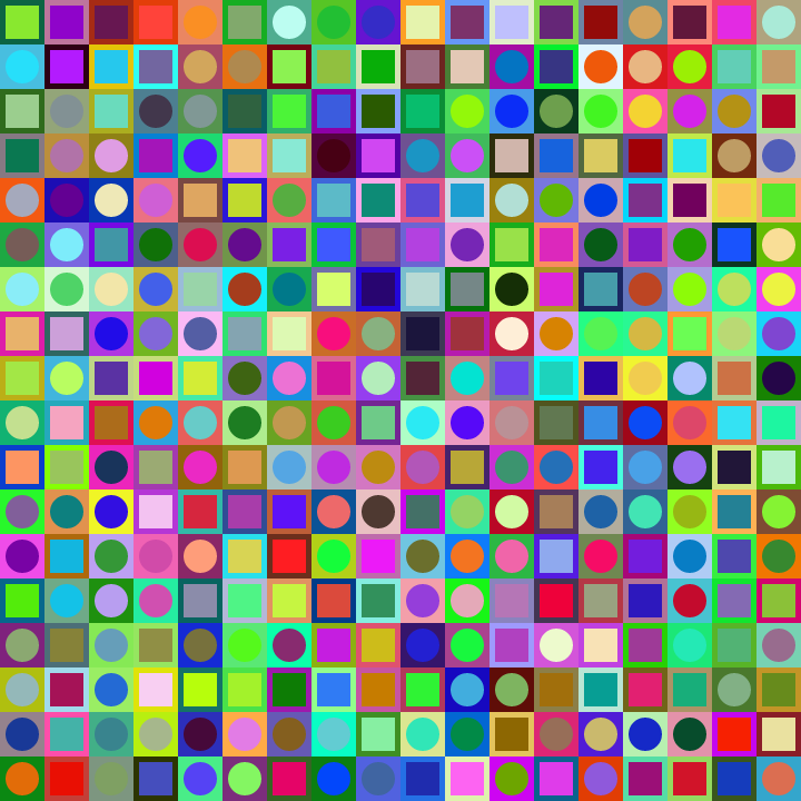 Square Dot Composition #306