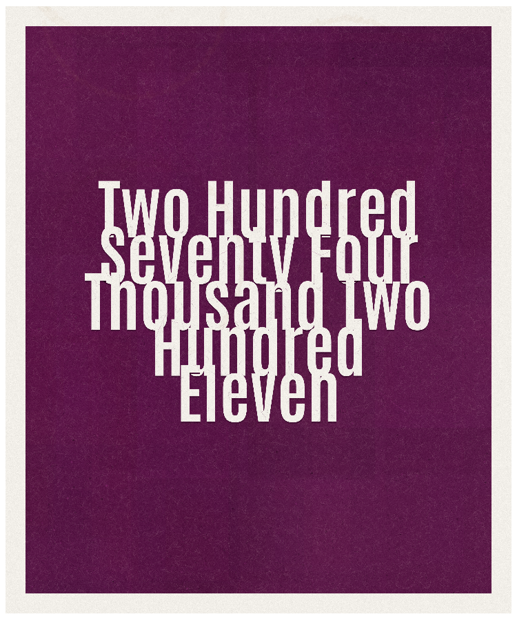 Count #274211