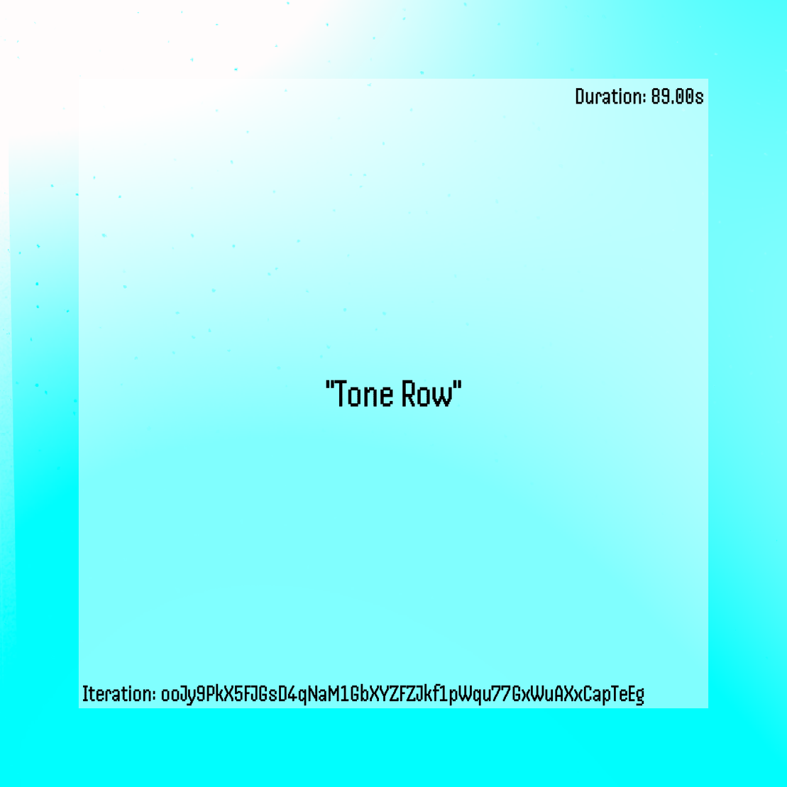 Tone Row #9