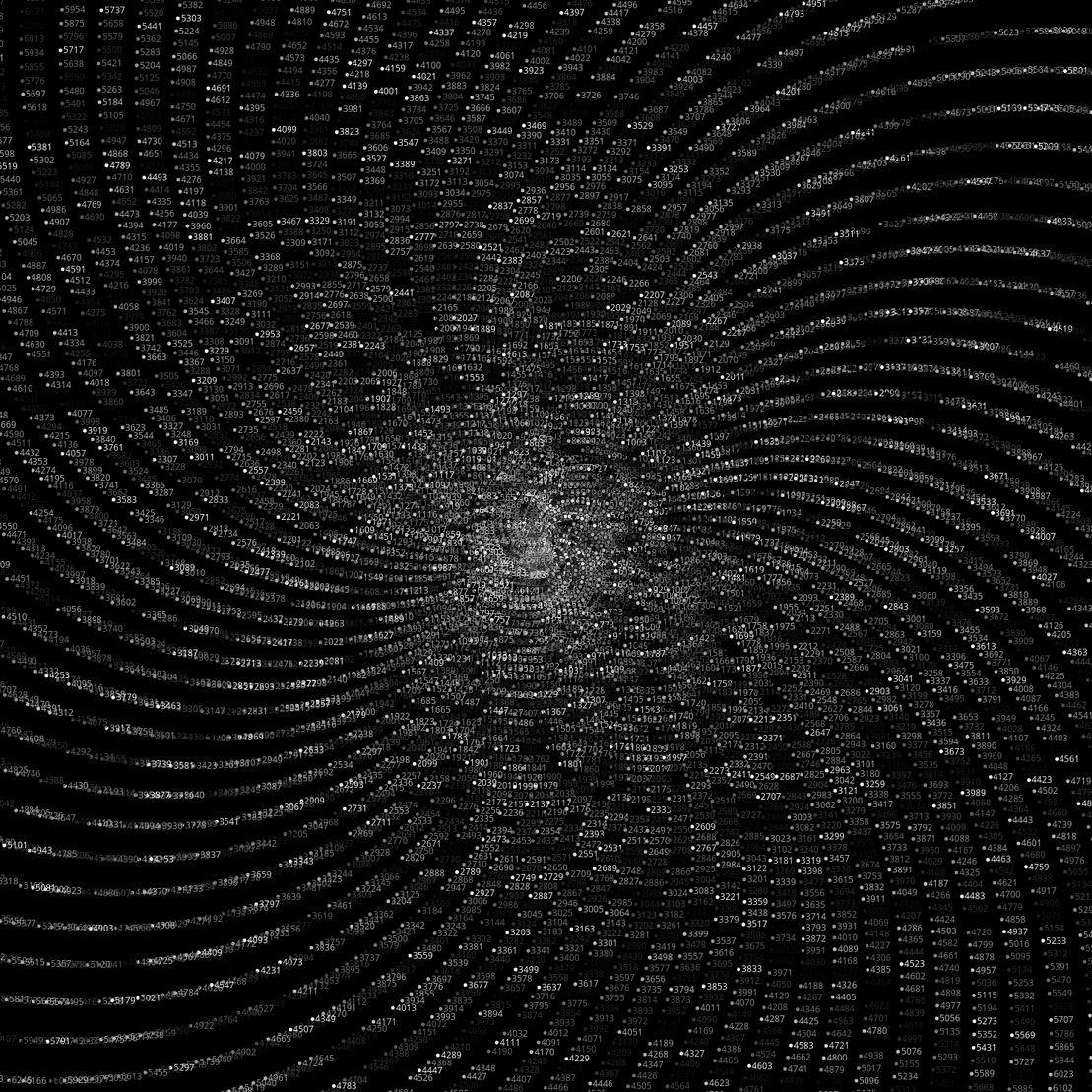 Polar Plot of Numbers #178