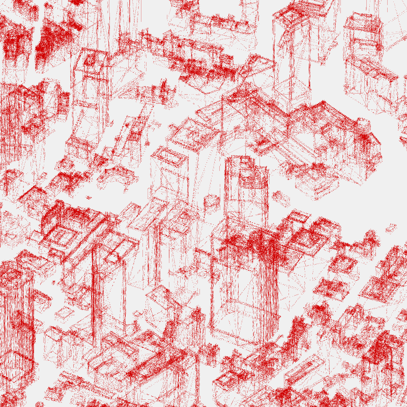 Algorithmic Drawing: Minato City Tokyo #75