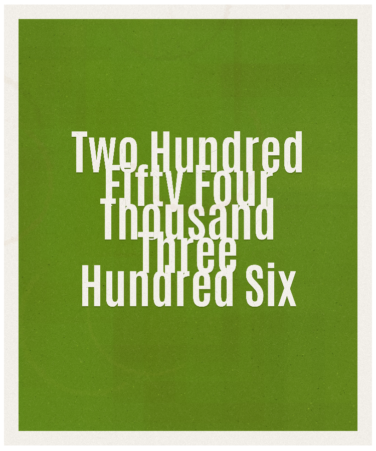 Count #254306