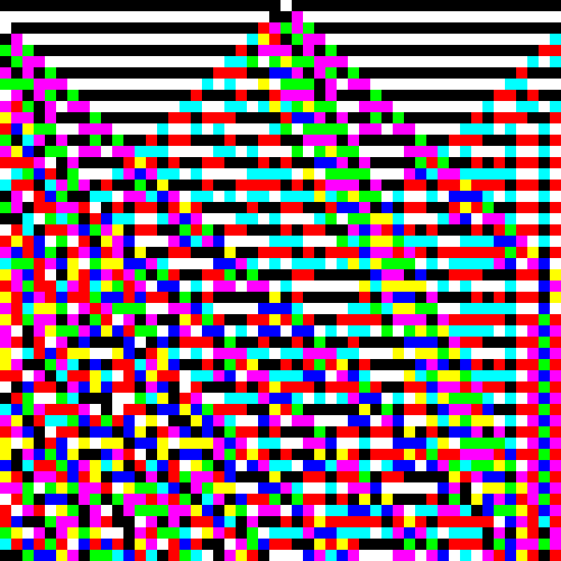 RGB Elementary Cellular Automaton #42