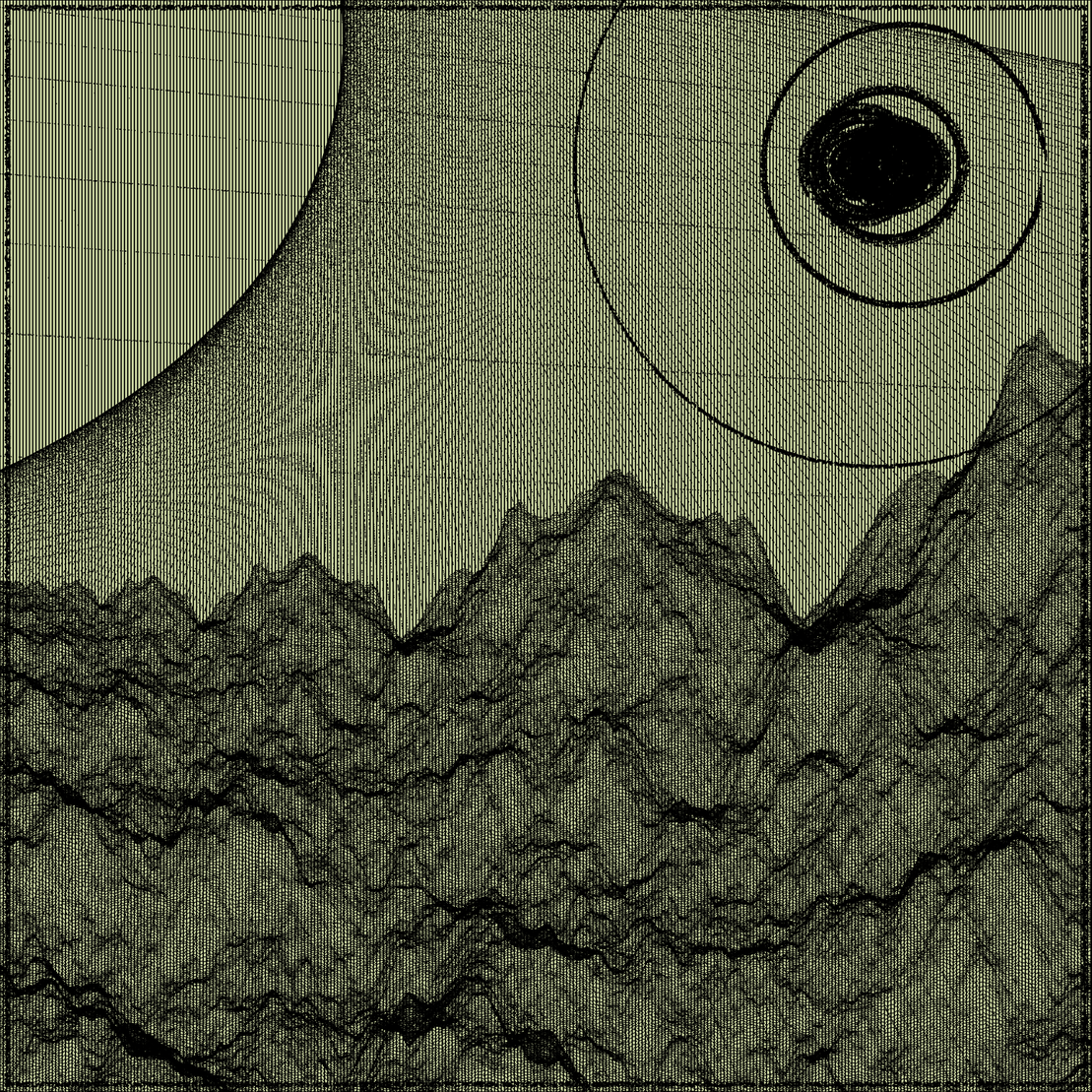 Surreal classic generative landscape #57