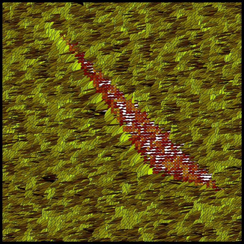 Flow Field Circles Triangle #66