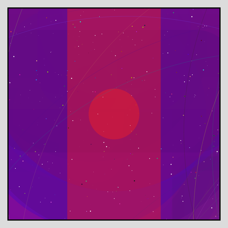 Color Field Starry B #196