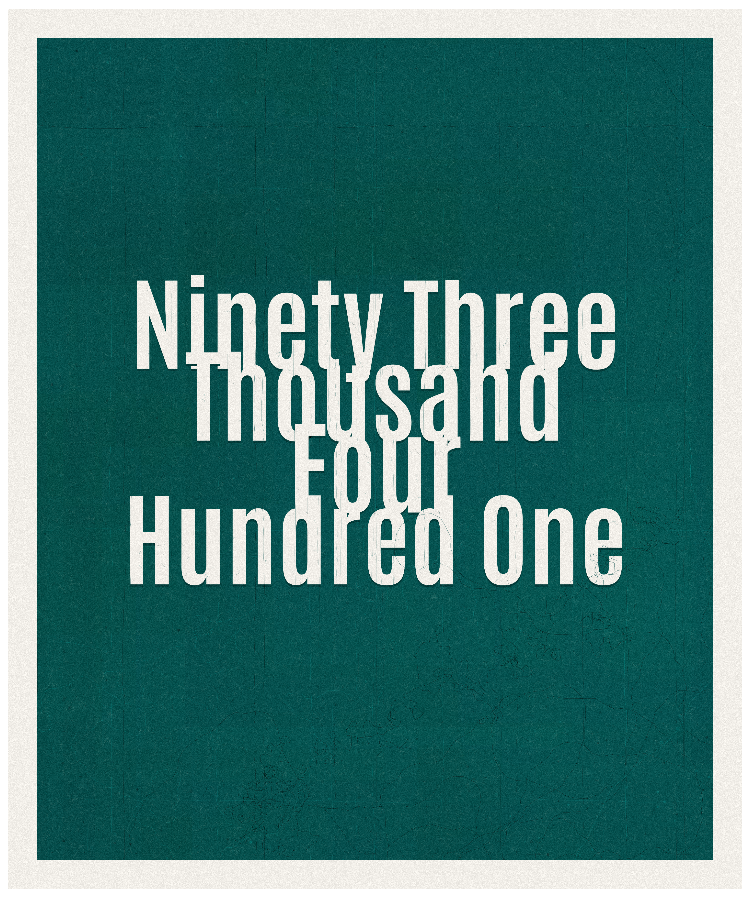 Count #93401