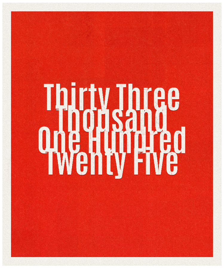 Count #33125