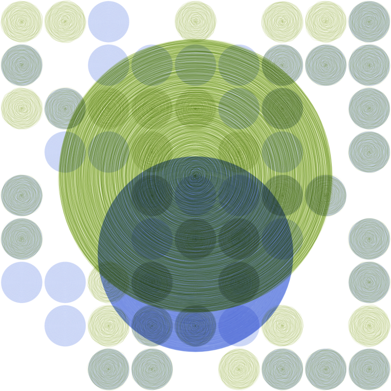 Brushed Circles #103