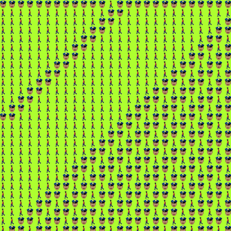 Elementary Cellular Emoji Automata #117