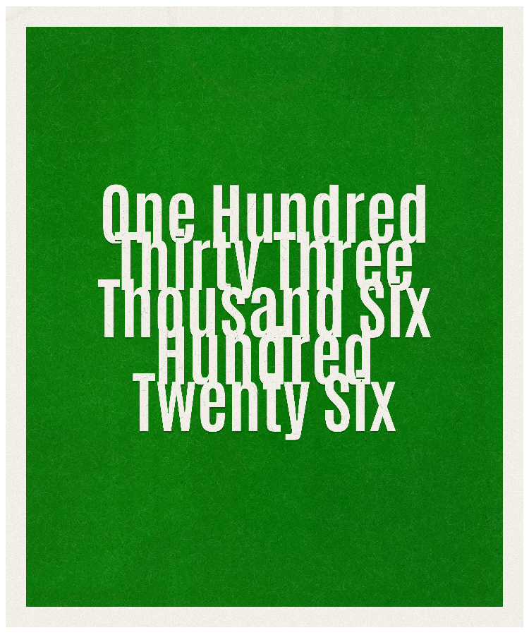 Count #133626