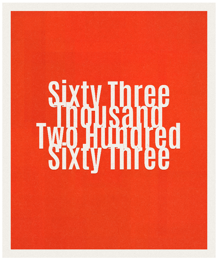 Count #63263
