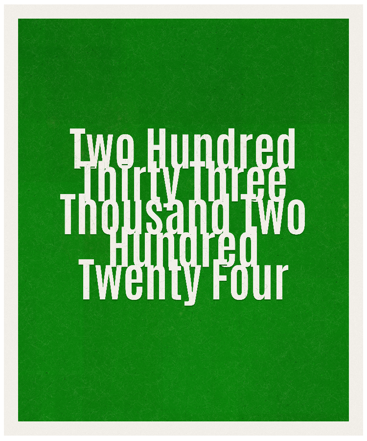 Count #233224