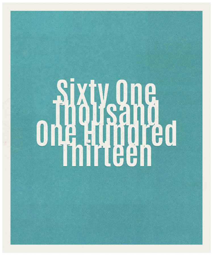 Count #61113