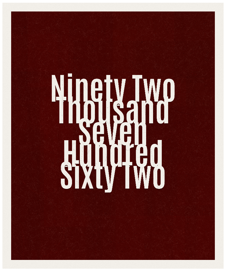 Count #92762