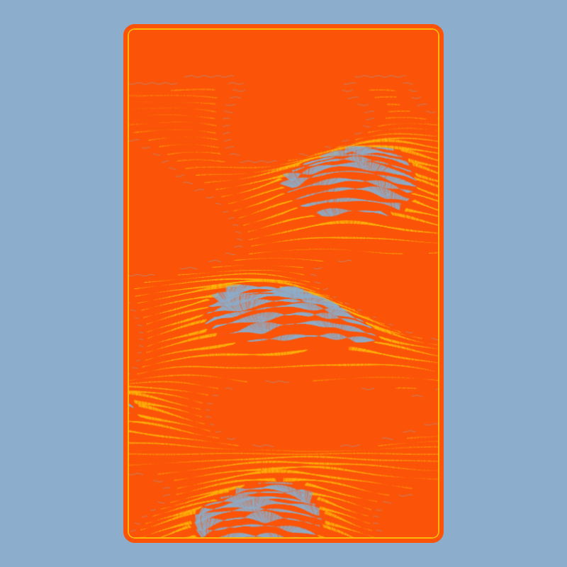 Topographic Playing Card #88