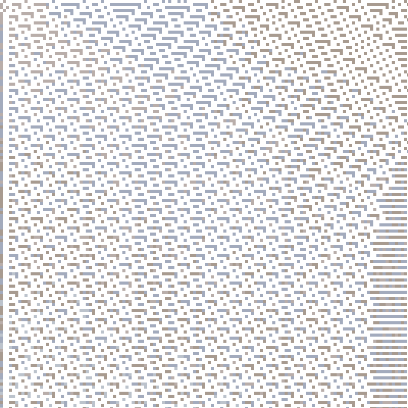 Colored Elementary Cellular Automaton #17