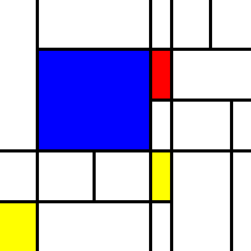 compositioninredblueandyellow.art, (NFT) #124