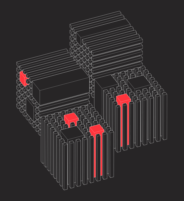 Cubick (Neon Red) #60