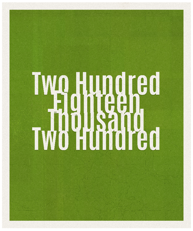 Count #218200