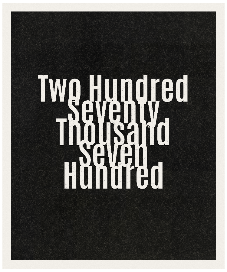Count #270700