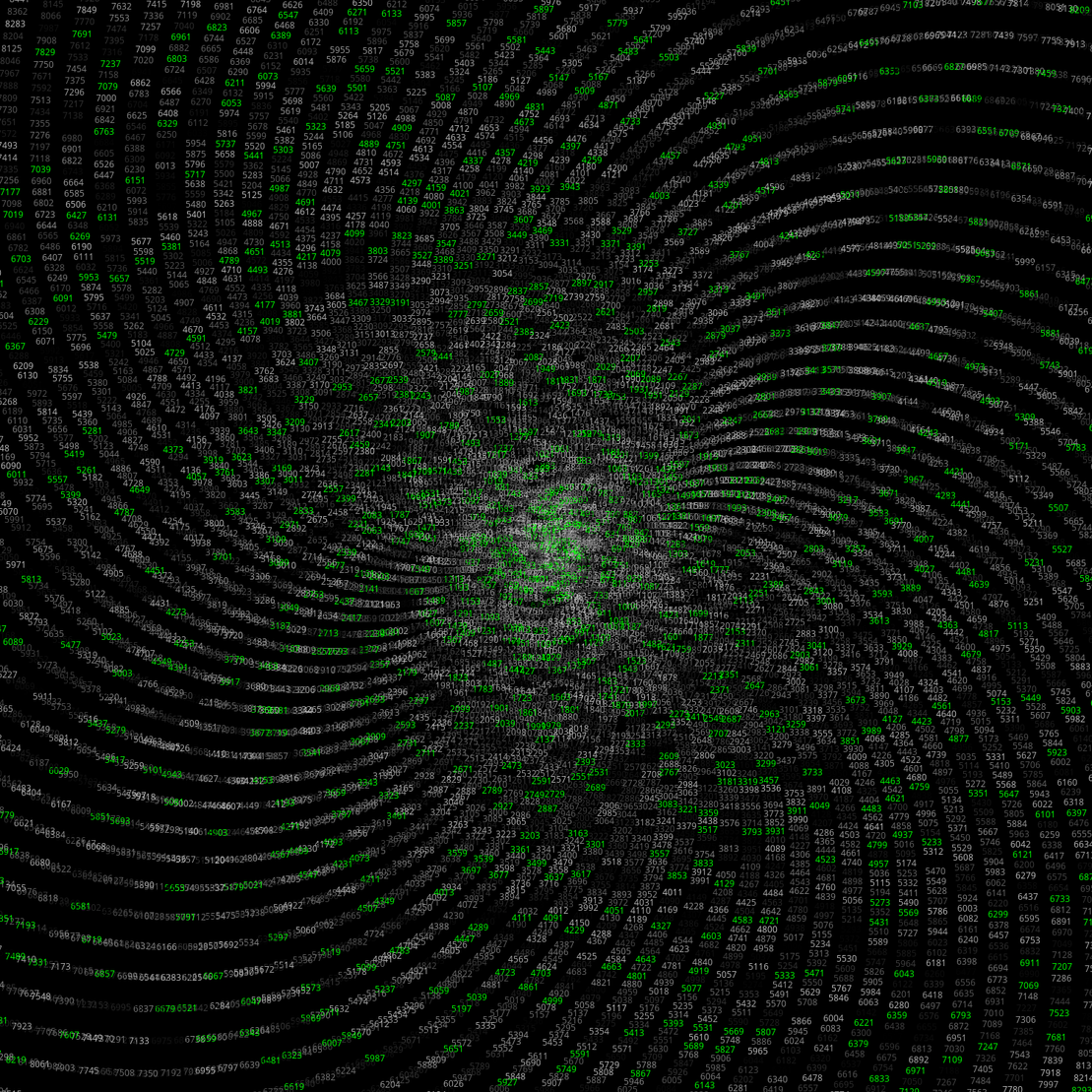 Polar Plot of Numbers #161