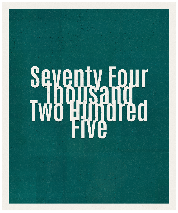 Count #74205