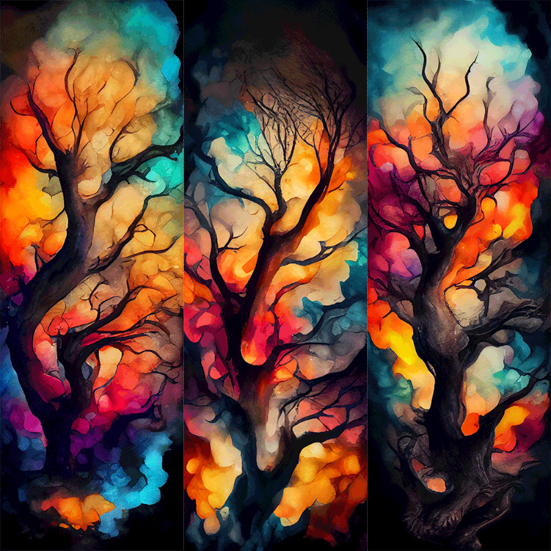 AI Psychedelic Forest