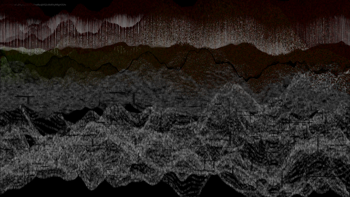 Pixel rain in a data landsacape #59