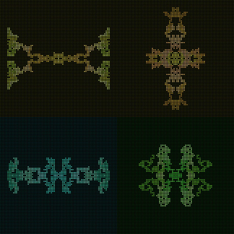 Dither Creatures 2x2 #37