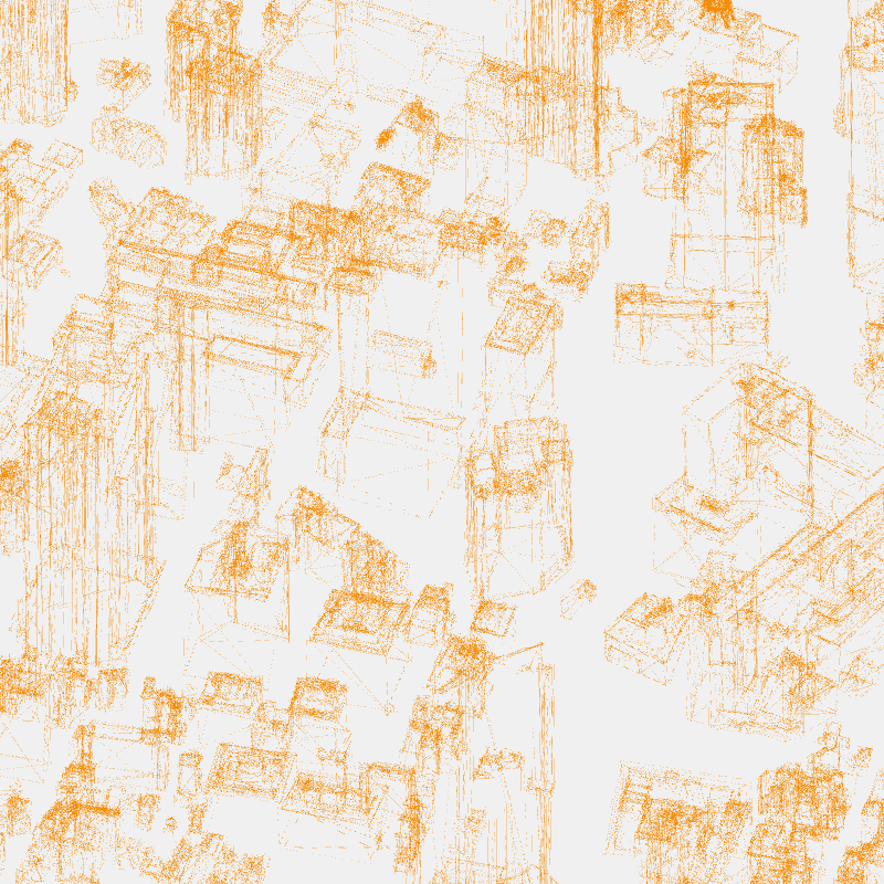 Algorithmic Drawing: Minato City Tokyo #39