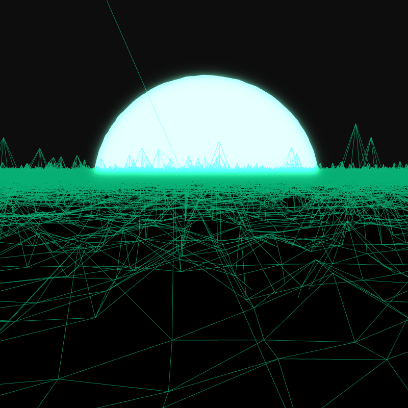 Generative Retrowave Field #66