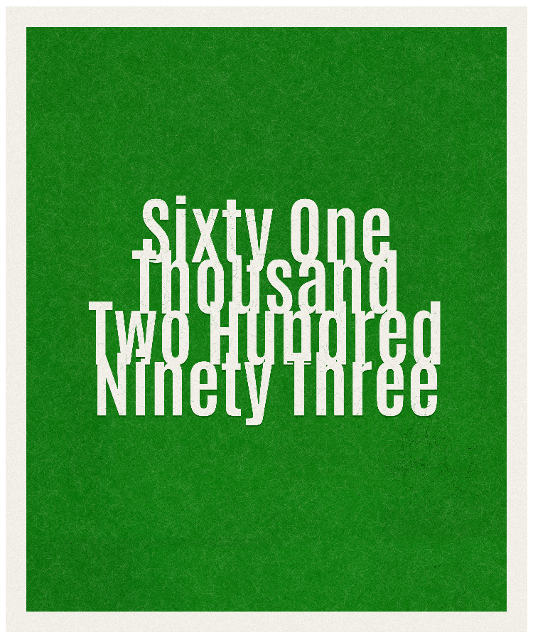 Count #61293