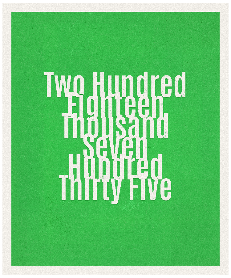 Count #218735