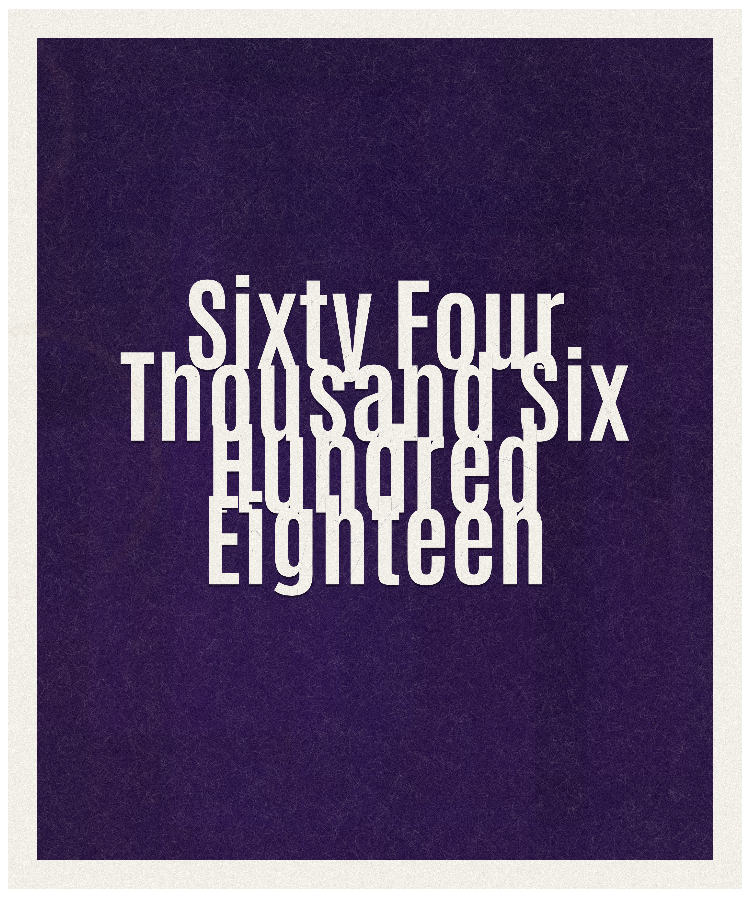 Count #64618