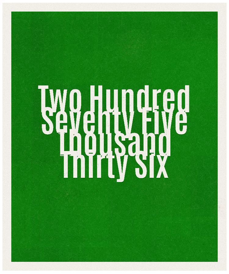 Count #275036